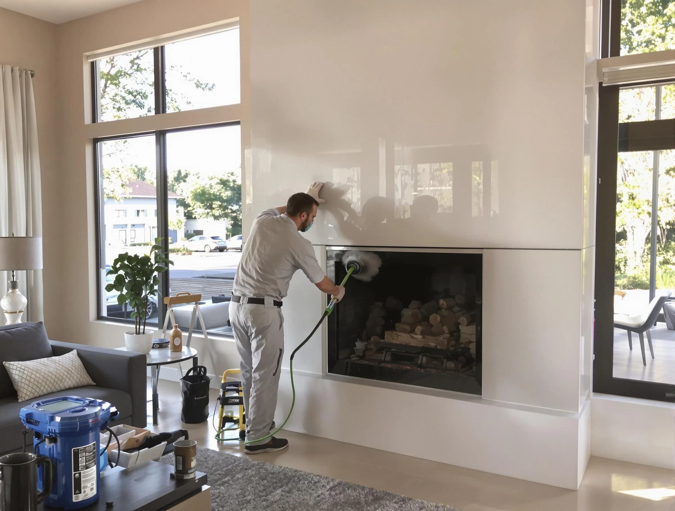 Hapeville Chimney Sweep performing thorough soot removal in Hapeville, GA