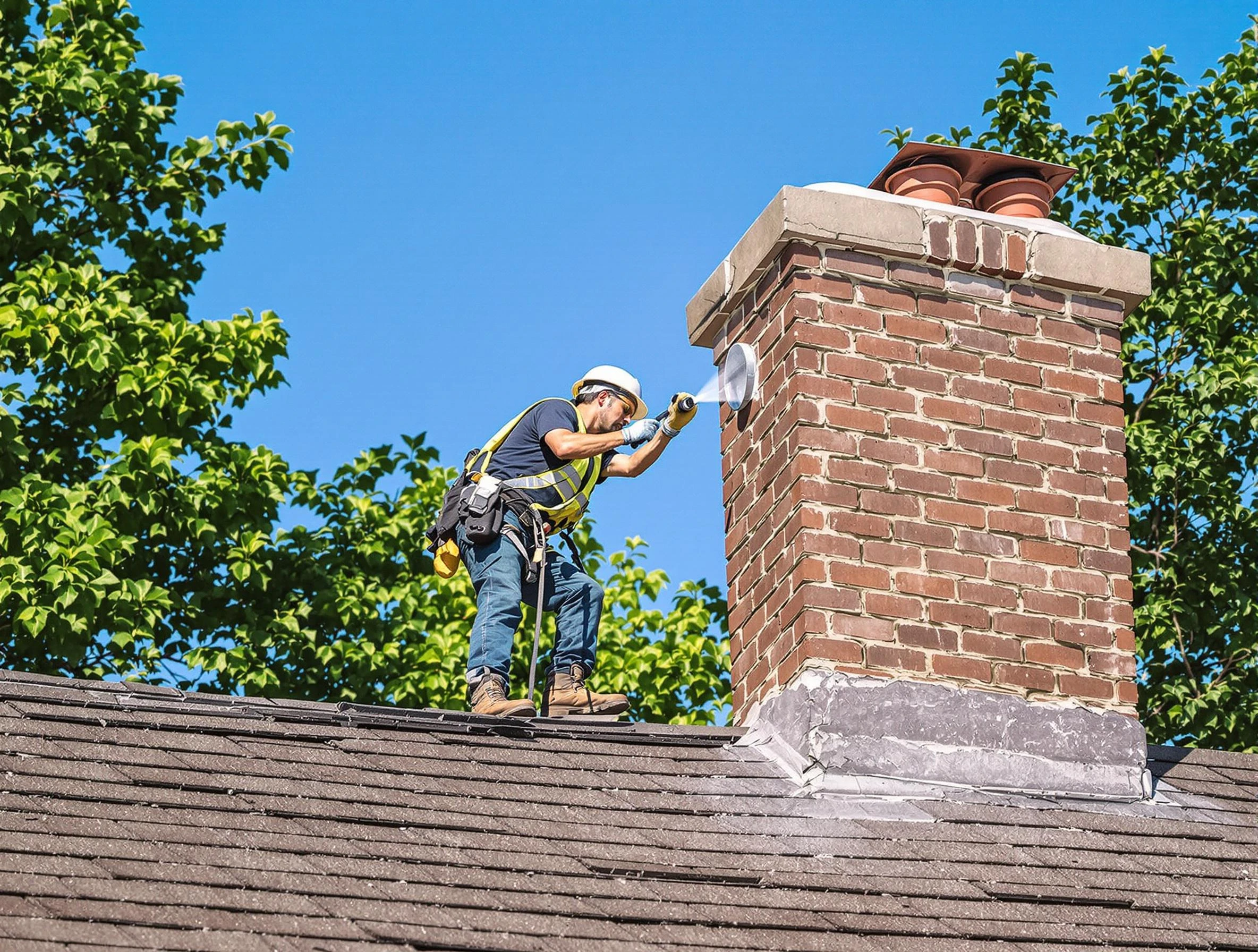 Hapeville Chimney Sweep performing an inspection with advanced tools in Hapeville, GA